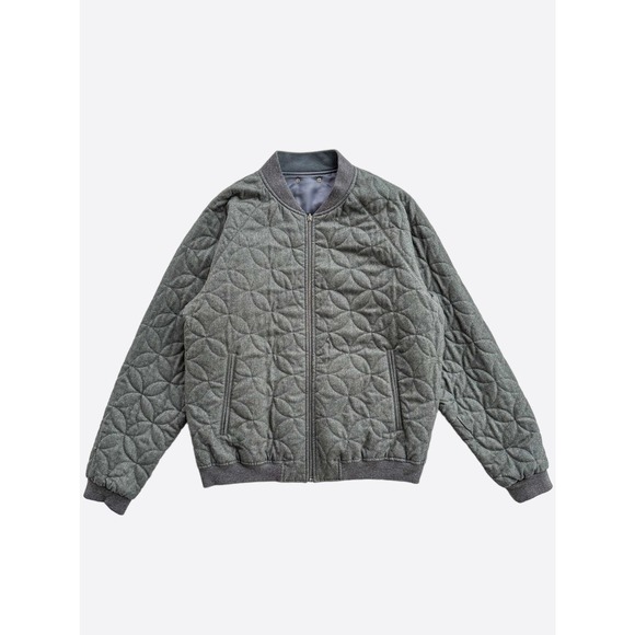 Louis Vuitton Navy Embroidered Reversible Bomber Jacket - Picture 3 of 8